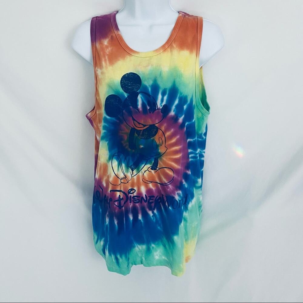Walt Disney World Tie-Dye Mickey Tank Top Size Small